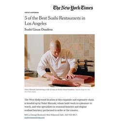 New York Times Best Sushi in LA