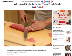 Food & Wine Aged Sushi